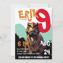 Ferociente T-Rex Roaring Dino Aniversário