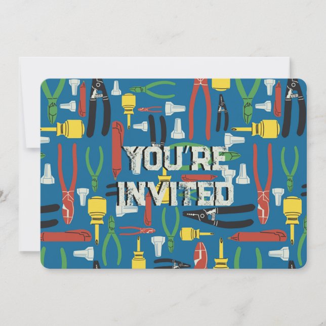 Convite Ferramentas elétricas do comércio (Frente)