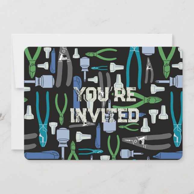 Convite Ferramentas elétricas do comércio (Frente)