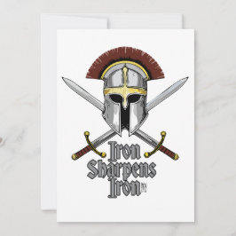 Convite Ferro Sharpens Ferro Inspiração Cristã Essencial