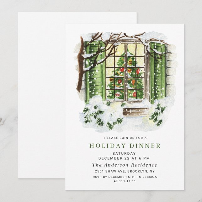 Convite FESCountry House CHRISTMAS HOLIDAY BRUNCH (Frente/Verso)