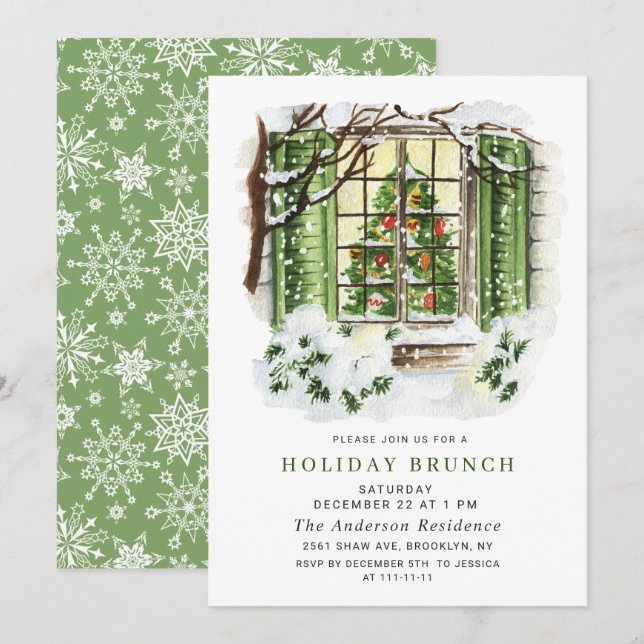 Convite FESCountry House CHRISTMAS HOLIDAY BRUNCH (Frente/Verso)