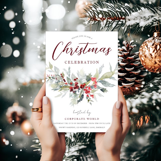 Convite Feseset Company Office Corporate Christmas Party (Criador carregado)