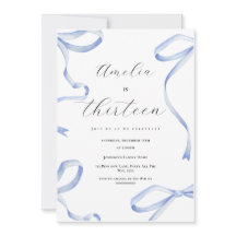 Festa 13 de Coquette Rapariga Azul Arco Fita Elega