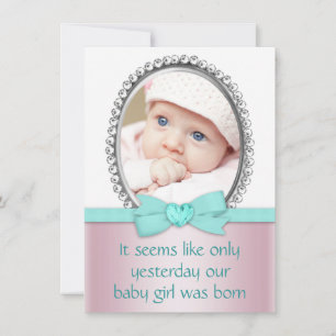 Convite Festa 16 de Azul Rosa e Teal