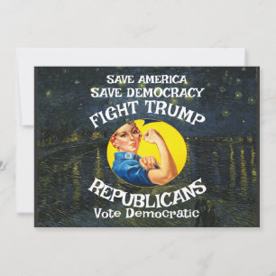 Convite Festa Aniversário Partido Republicano Trump Menino