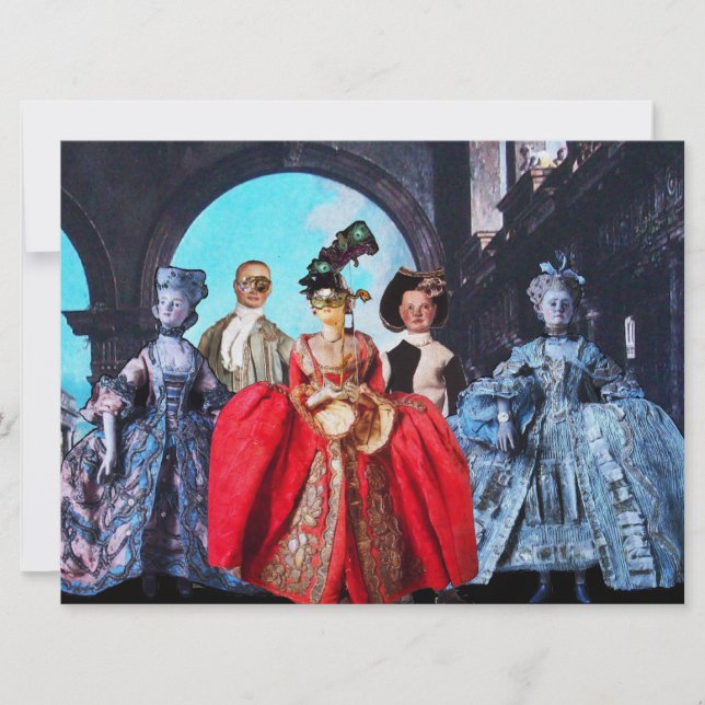 CONVITE FESTA ANTIQUA ITALIANA DE COSTUME MASCARADA DE BOM (Frente)