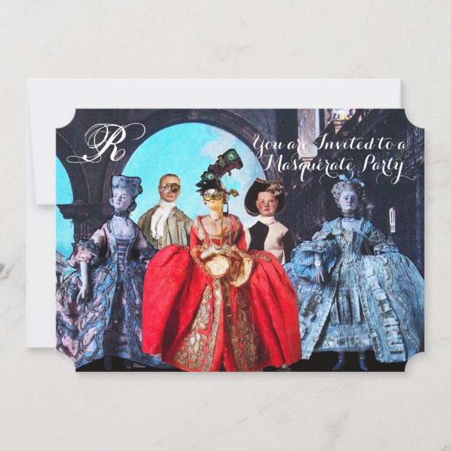 CONVITE FESTA ANTIQUA ITALIANA DE COSTUME MASCARADA DE BOM (Frente)