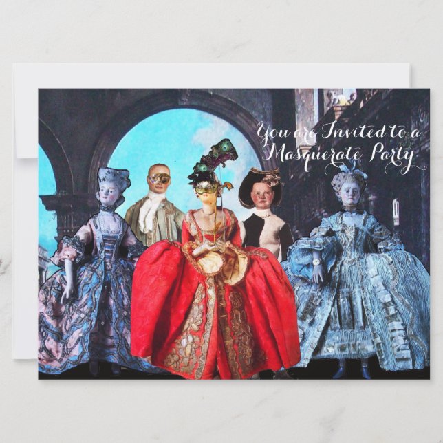 CONVITE FESTA ANTIQUA ITALIANA DE COSTUME MASCARADA DE BOM (Frente)