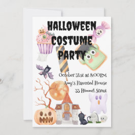 Convite Festa Anual de Figuras de Halloween