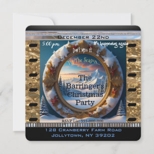 Convite Festa Anual de Natal Pacífica do Monte Neve