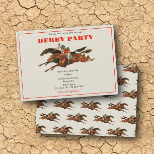 Convite Festa Anual do Derby Cavalo Equestre Corrida