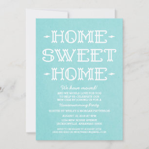 Convite Festa Aqua Whimsical Sweet Home