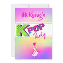 Festa Arco-íris do Coração com a Mão do K-pop Core