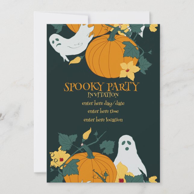 Convite Festa assustadora (Frente)