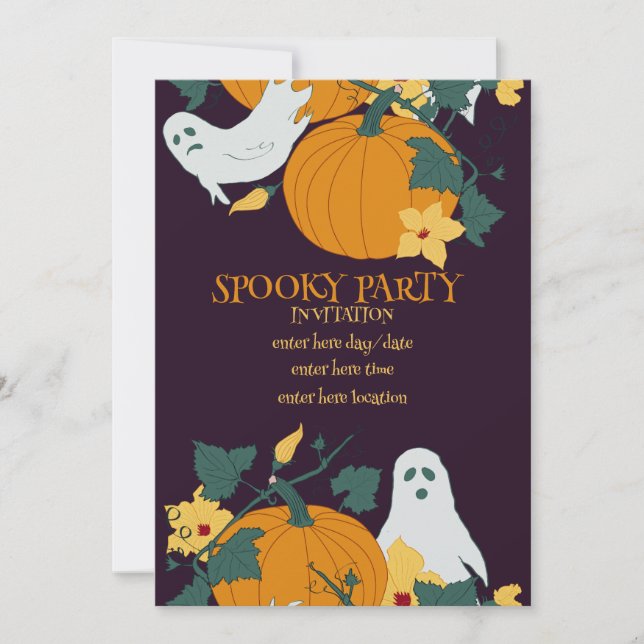 Convite Festa assustadora (Frente)