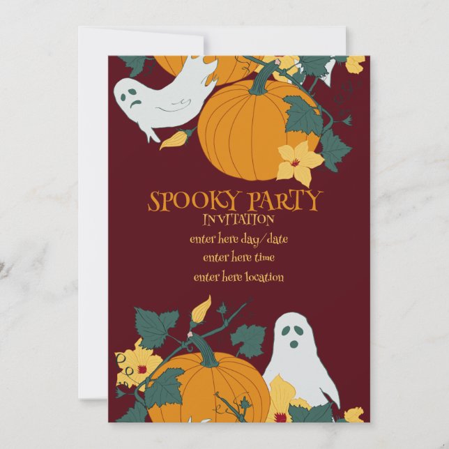 Convite Festa Assustadora (Frente)