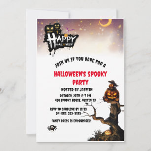 Convite Festa assustadora do Halloween