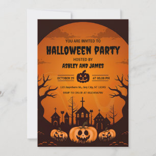 Convite Festa Assustadora do Halloween