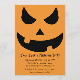 Convite Festa Assustadora do Jack-o-lanterno Halloween Pum