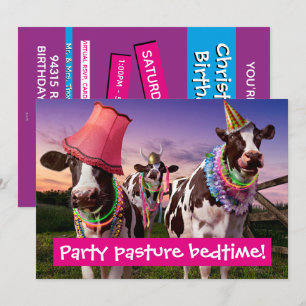 Convite Festa Até as Vacas Voltarem para Casa