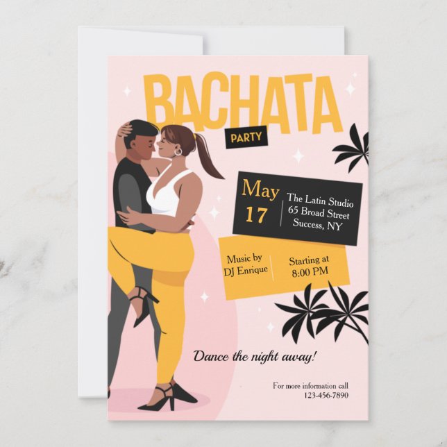 Convite Festa Bachata (Frente)