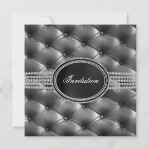 Convite Festa Black Diamond Black Tie