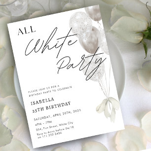 Convite Festa Branca A Night in White Birday