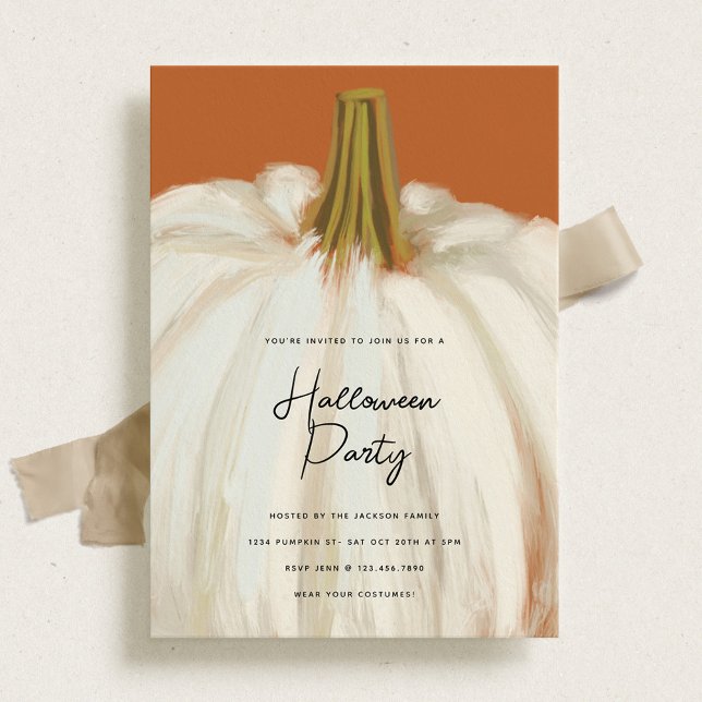 Convite Festa Branca de Abóbora (Criador carregado)