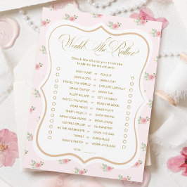 Convite Festa Bridal De Chá, Ela Preferencialmente O Jogo?