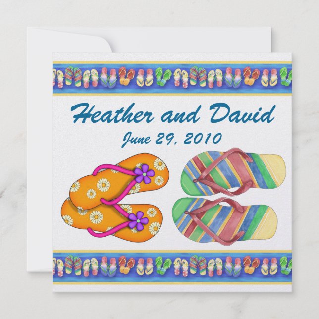 Convite Festa/Casamento/Graduação em Praia - SRF (Frente)