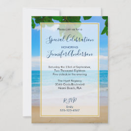 Convite Festa Cênica de Praia Tropical