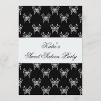 Festa Classy Sweet Sixteen Borboleta Preto e Branc
