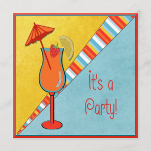 Convite Festa Colorida de Ocasião Especial de Hora de Cheg