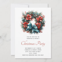 Festa com a Holly, Watercolor Wreath de Natal
