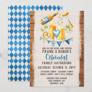 Convite Festa com Nome Personalizado Oktoberfest Cerveja B