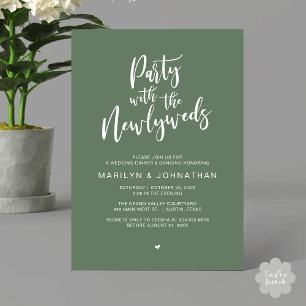 Convite Festa Com O Janto De Casamento Russo De Newlyweds