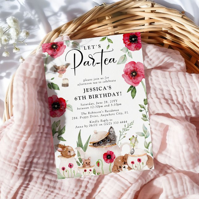 Convite Festa com papagaios: Aniversário da Menina (Criador carregado)