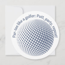 Festa como um golfista