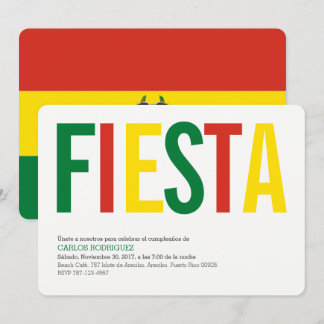 Convite Festa: Convites: Bolívia: Bandeira Boliviana