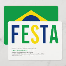 Festa: Convites: Brasil: Bandeira Peruana