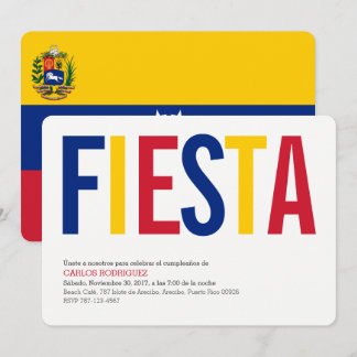 Convite Festa: Convites: Venezuela: Bandeira Venezuelana
