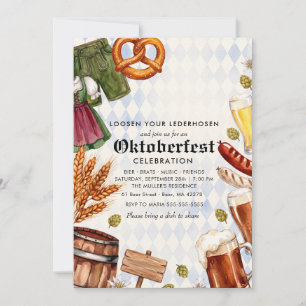 Convite Festa da Cerveja Oktoberfest Alemã