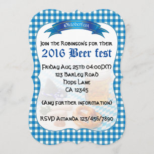 Convite Festa da cerveja personalizada