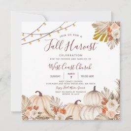 Convite Festa da Colheita de Outono, Fall Fest, Comunidade