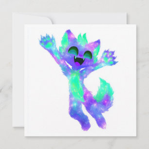 Convite Festa da Galáxia do Gato Chibi