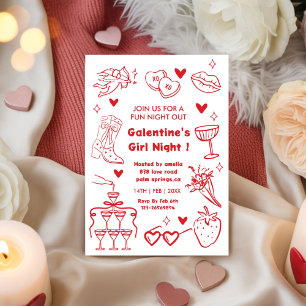 Convite Festa da Galentine, Noite do Vale dos Namorados do