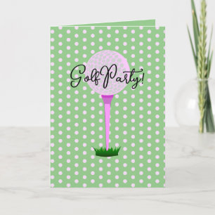 Convite Festa da Liga de Golfe das Senhoras