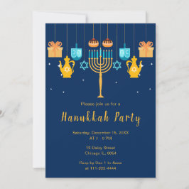 Convite Festa da Menorah de Hanuka