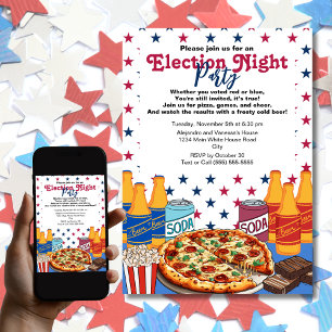 Convite Festa da Pizza e Cerveja da Noite das Eleições 202